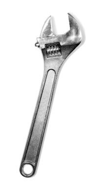 spanner, üzerinde beyaz izole