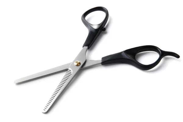 Hairdressing scissors, isolated on white — Stock Photo, Image