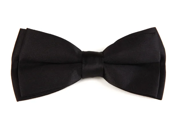 Black bow tie isolated on white Royalty Free Stock Images