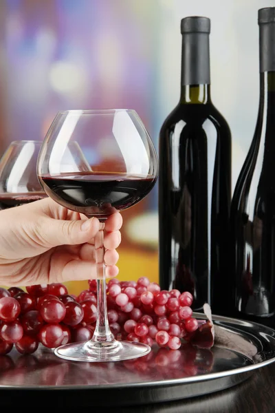 Degustazione vini in ristorante — Foto Stock