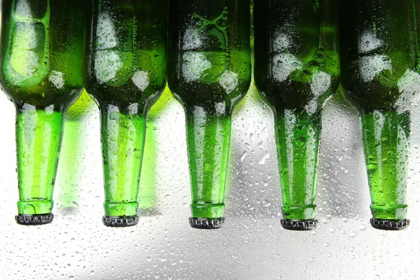 Botellas de cerveza, de cerca — Foto de Stock