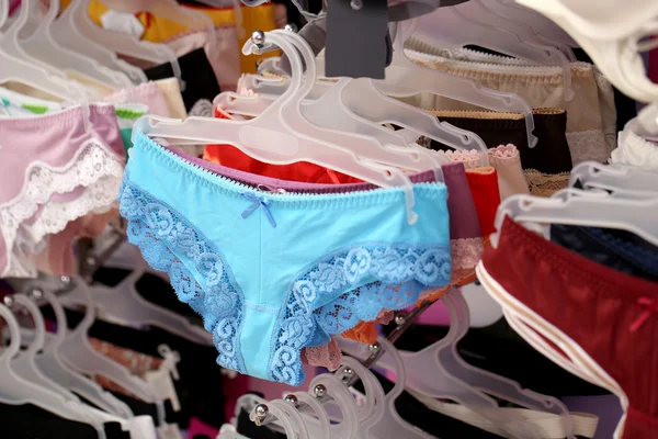 Shop woman underwear clothes — Stock Photo, Image