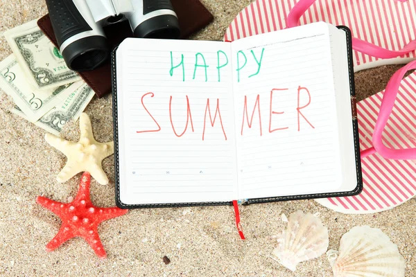 Conceptuele afbeelding van zomervakantie. — Stockfoto