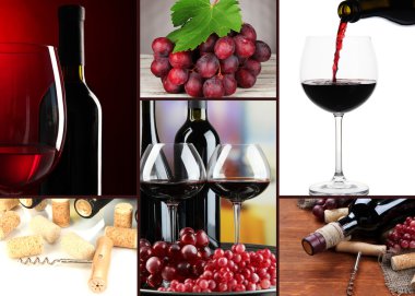 kolaj üzüm ve şarap besteleri