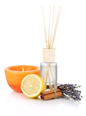 aromatik beyaz izole meyveli koku ile ev için sopa