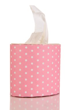 Temizlik bezleri üzerinde beyaz izole