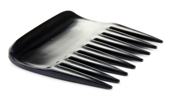 Black comb isolated on white — Stock Photo, Image