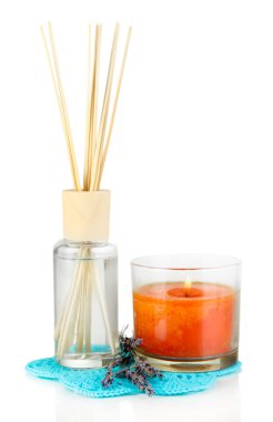 aromatik beyaz izole lavanta kokusu ile ev için sopa