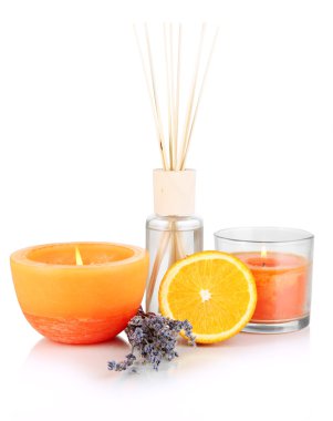 aromatik beyaz izole meyveli koku ile ev için sopa