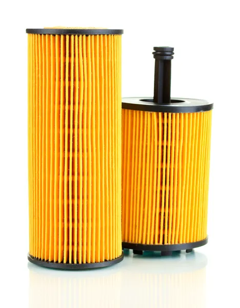 Car oil filters isolated on white — Stock Photo, Image