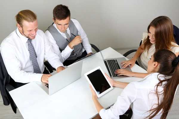 Group of business people having meeting together Royalty Free Stock Images