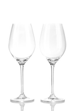 Wineglasses, isolated on white