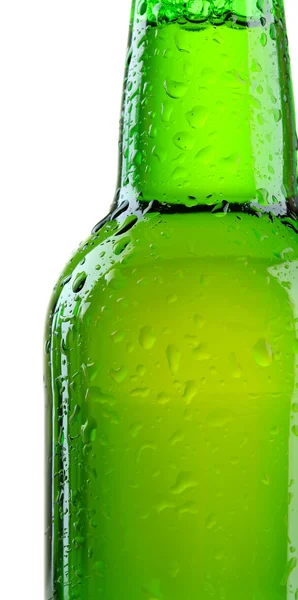 Fles bier geïsoleerd op wit — Stockfoto