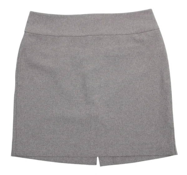 白で隔離される灰色のスカート — ストック写真