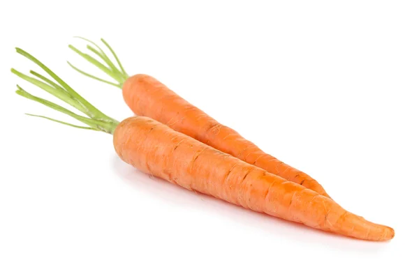 Zanahorias, aisladas sobre blanco — Foto de Stock