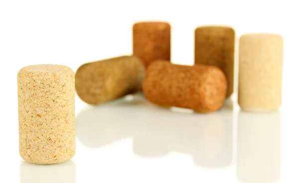 Wine corks isolated on white — Stock Photo, Image