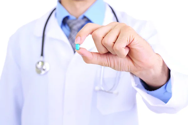 Medical doctor giving you a pill — Stock Photo, Image