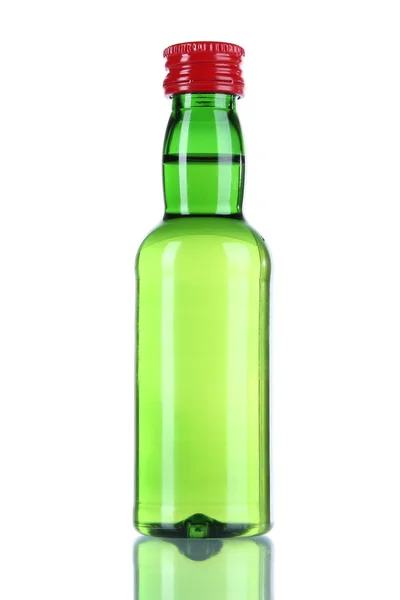 Мини-бар бутылки, изолированные на белом — стоковое фото