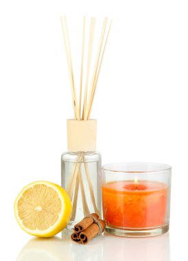 aromatik beyaz izole meyveli koku ile ev için sopa