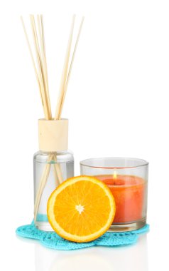 aromatik beyaz izole meyveli koku ile ev için sopa