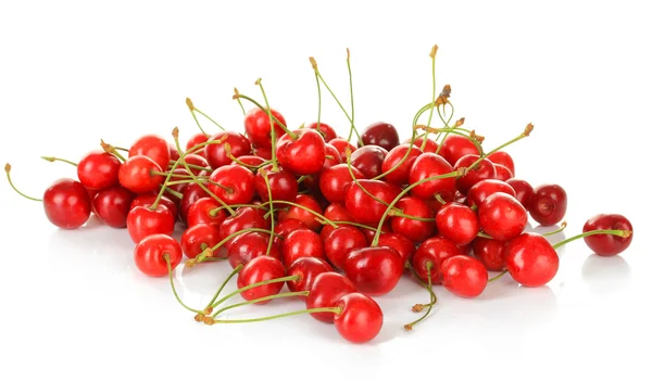 Cherry bessen geïsoleerd op wit — Stockfoto