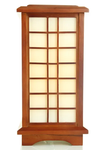 Japanese table lamp isolated on white — Stock Photo, Image