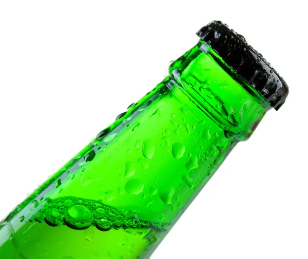 Garrafa de cerveja isolada em branco — Fotografia de Stock