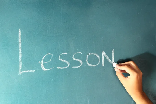 Writing on blackboard — Stock Photo, Image