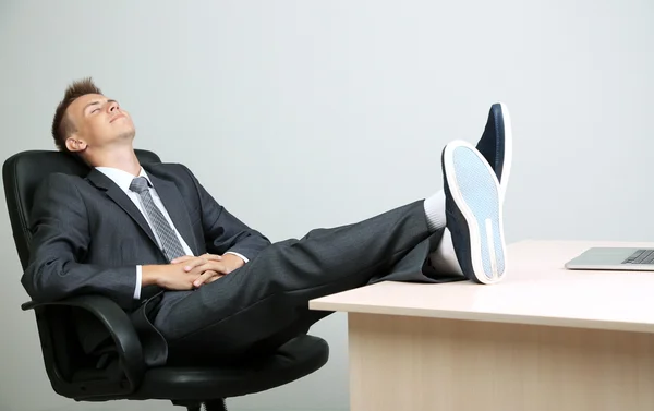 Portrait of young businessman in office — Stock Photo, Image