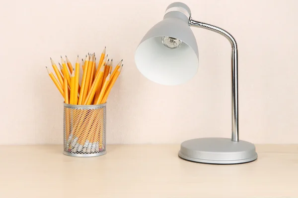 Table lamp in room — Stock Photo, Image