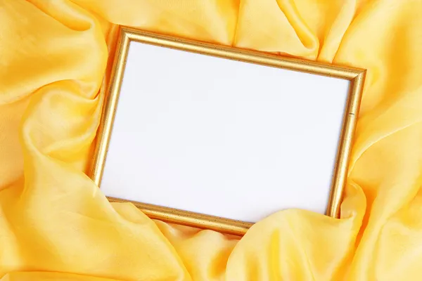 Empty frame on beautiful silk background — Stock Photo, Image