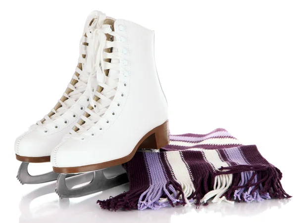 흰색으로 분리 된 피겨 스케이팅 — 스톡 사진