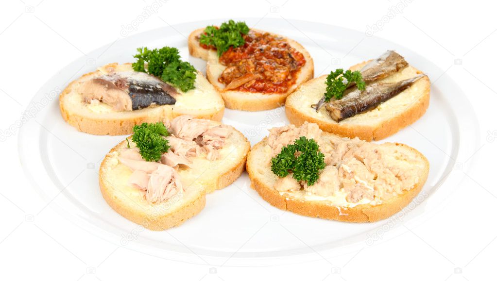 Gustosi Panini Con Tonno E Merluzzo Del Fegato Sardine