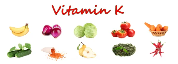 Products which contain vitamin K — Stock Photo, Image