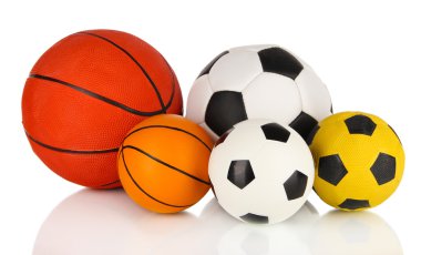 beyaz izole spor top