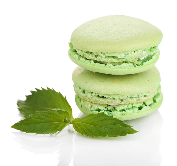 Mild macaroons isolerad på vit — Stockfoto