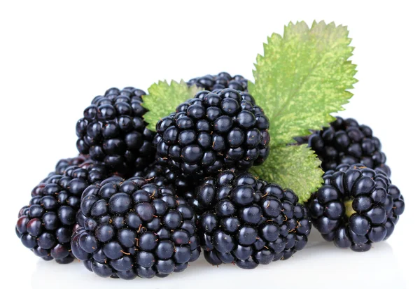 Sweet blackberries isolate on white — Stock Photo, Image