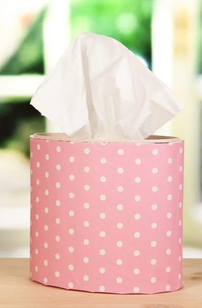 Cleaning wipes on window background — Stock Photo, Image