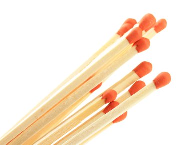 şömine, üzerinde beyaz izole uzun maçlar