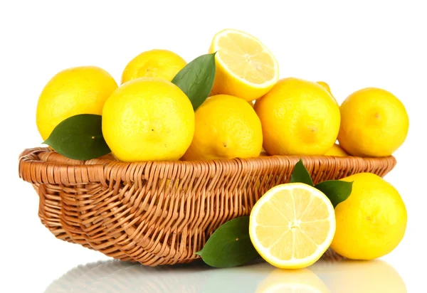 Modne citroner isoleret på hvid - Stock-foto
