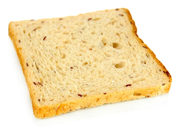 Toastbrot, isoliert auf weiß — Stockfoto