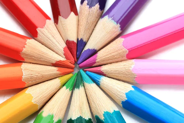Lápices de colores, de cerca — Foto de Stock