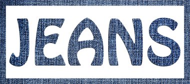 yazıt jeans kot arka plan üzerinde