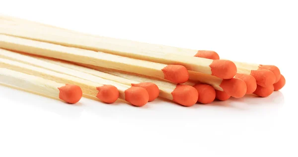 Long matches for fireplace, isolated on white — Stock Photo, Image