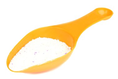 Ölçüm fincan beyaz izole deterjanlar