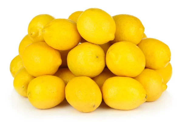 Ripe lemons isolated on white — Stock Photo, Image