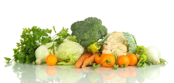 Fresh vegetables isolated on white — Stock Photo, Image