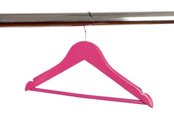 Kleurrijke kleding hanger geïsoleerd op wit — Stockfoto