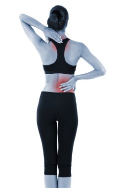 sırt ağrısı genç kızlarda üzerinde beyaz izole