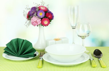 Kahvaltı için güzel Tablo ayarı